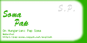 soma pap business card